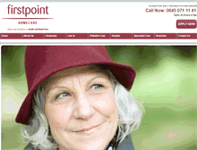 Tablet Screenshot of firstpointhomecare.com